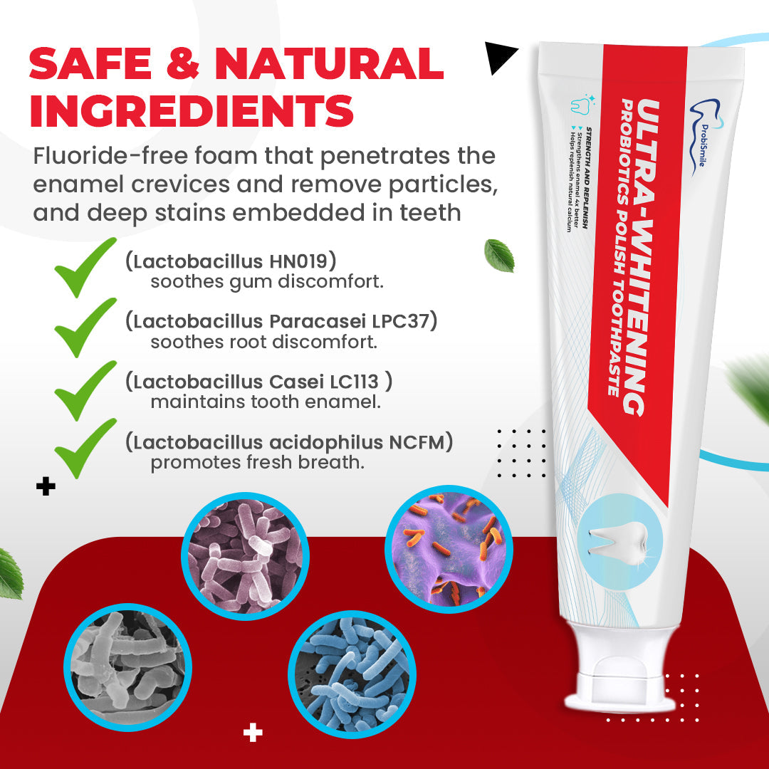 ProbiSmile™ Ultra-Whitening Probiotics Polish Toothpaste