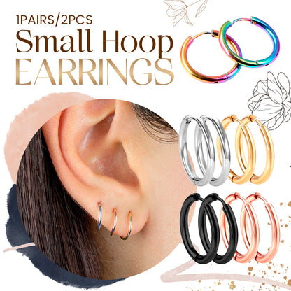 1 Pair/2Pcs Small Hoop Earrings