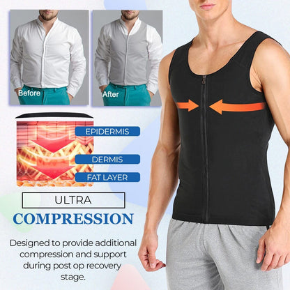 MANSON™ Gyno-Compress Zipper Vest