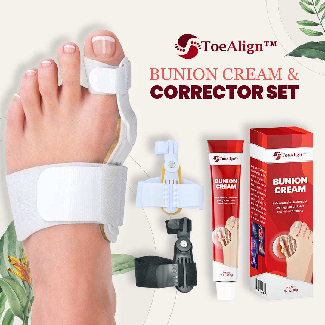ToeAlign™ Bunion Cream & Corrector Set
