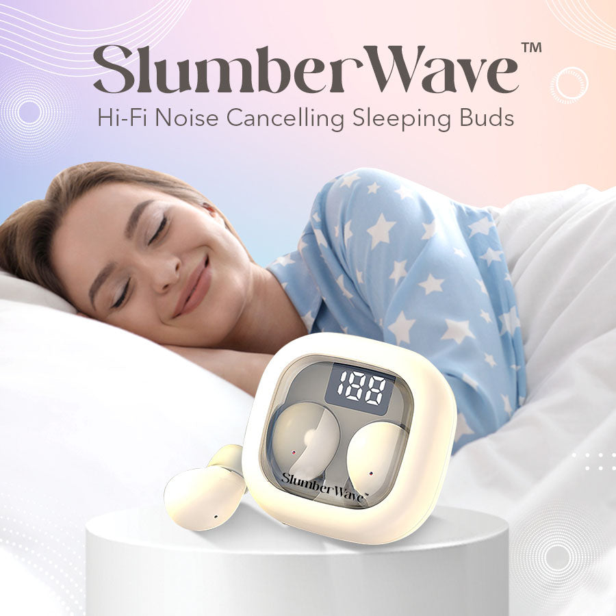 SlumberWave™ Hi-Fi Noise Cancelling Sleeping Buds 😴